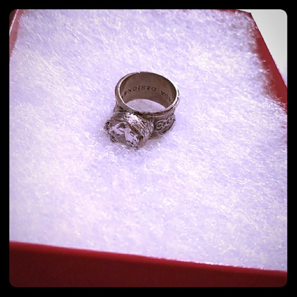 Silpada gold and diamond ring